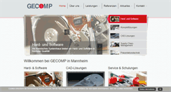 Desktop Screenshot of gecomp.de