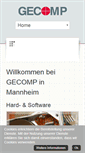 Mobile Screenshot of gecomp.de